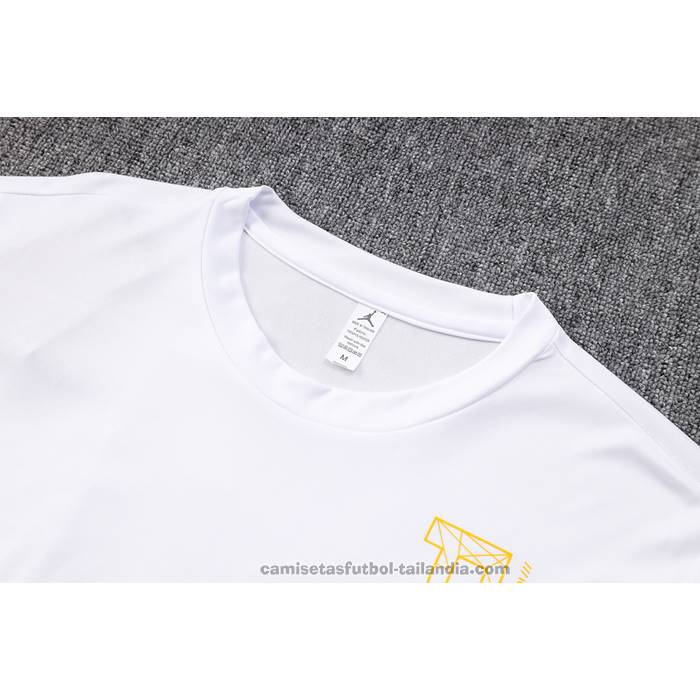 Chandal del Paris Saint-Germain Jordan Manga Corta 23/24 Blanco - Pantalon Corto